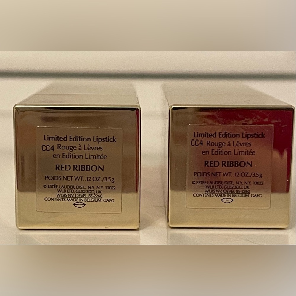 TWO Estée Lauder Red Ribbon lipsticks! Limited Edition Brand new, cost $84 new 💄 - Picture 5 of 6